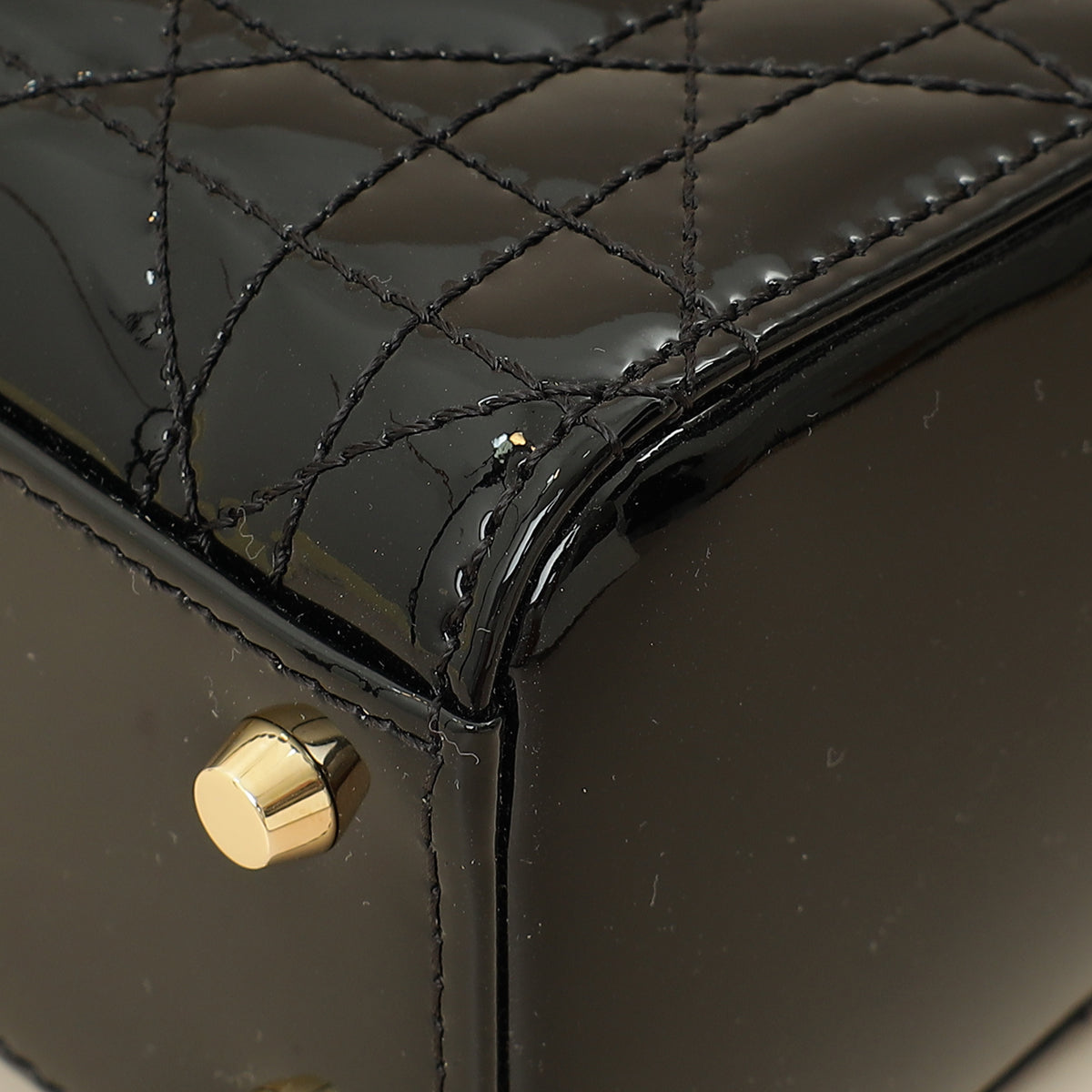 Christian Dior Black Lady Dior Mini Chain Bag
