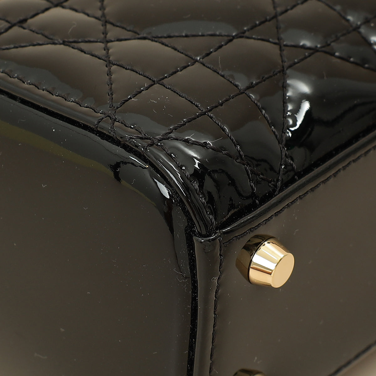 Christian Dior Black Lady Dior Mini Chain Bag