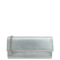 Christian Dior Silver Metallic Micro-Cannage Lady Dior Croisiere Chain Wallet
