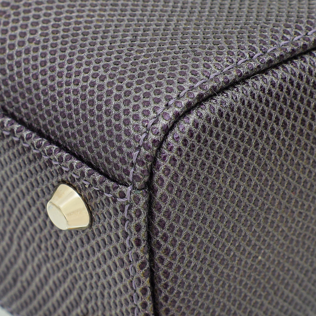 Christian Dior Purple Lizard Lady Dior Mini Bag