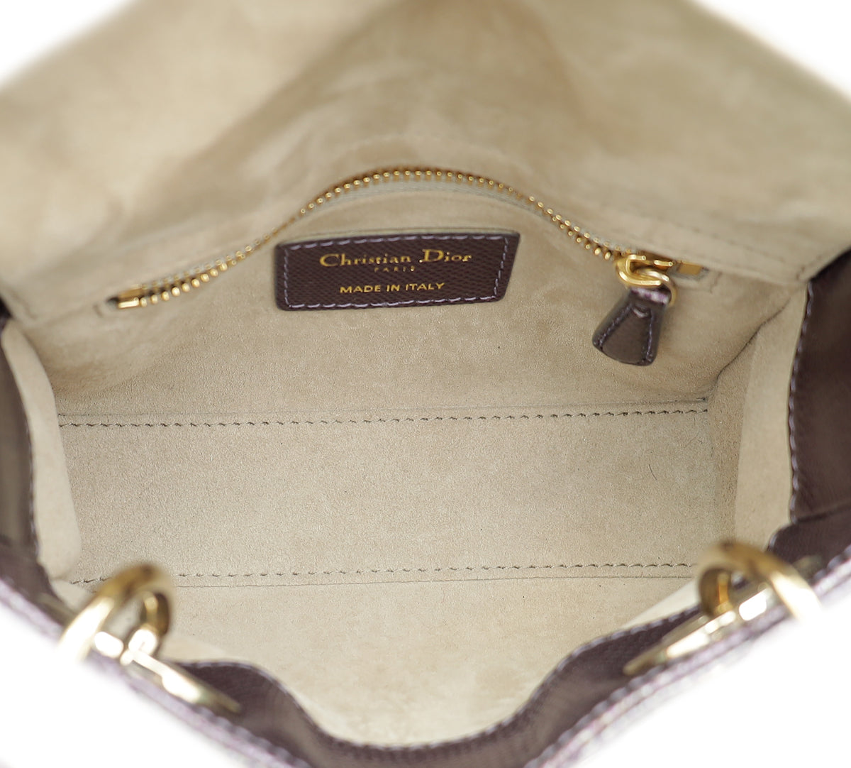 Christian Dior Purple Lizard Lady Dior Mini Bag