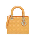 Christian Dior Apricot Lady Dior Medium Bag
