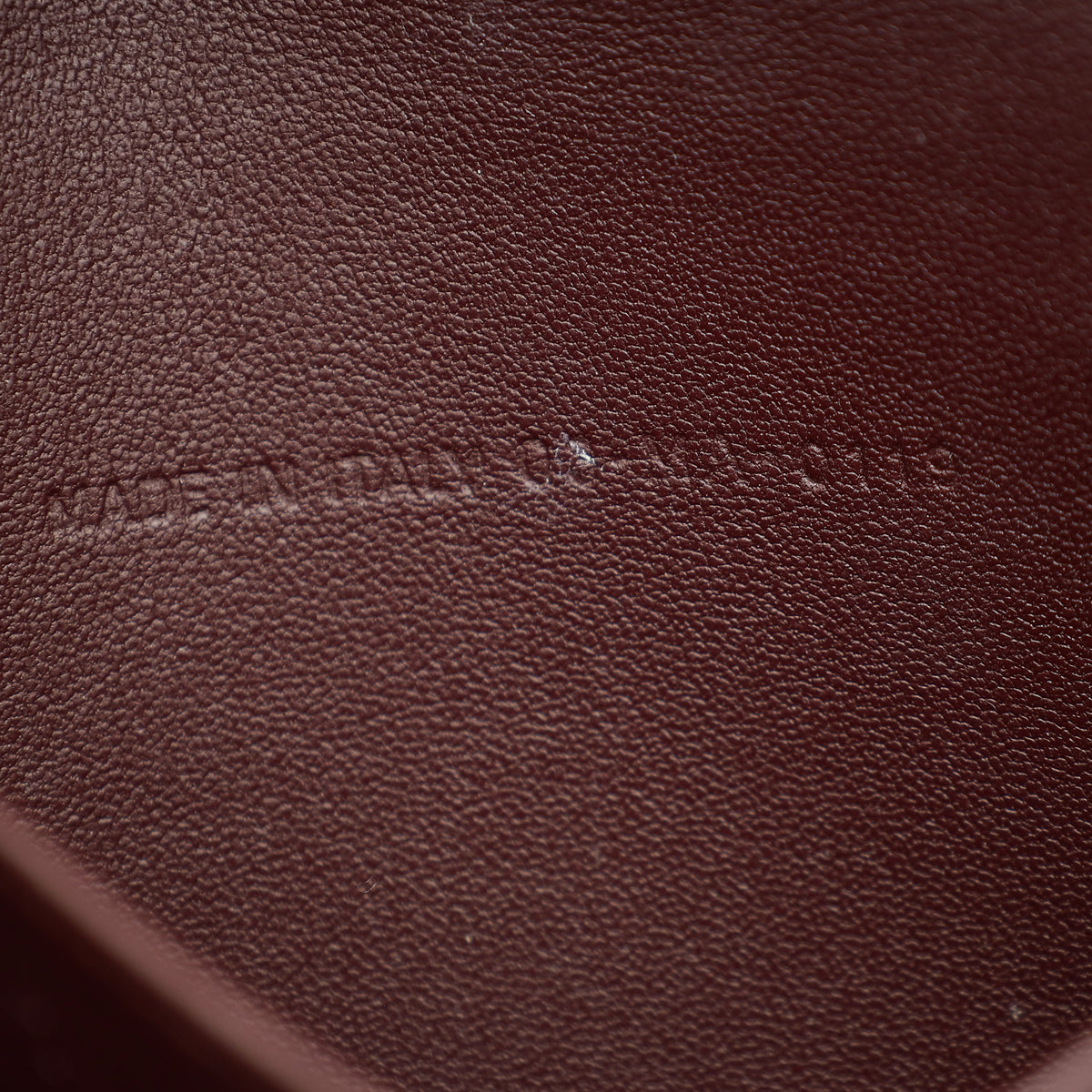 Christian Dior Burgundy Lady Dior Chain Pouch