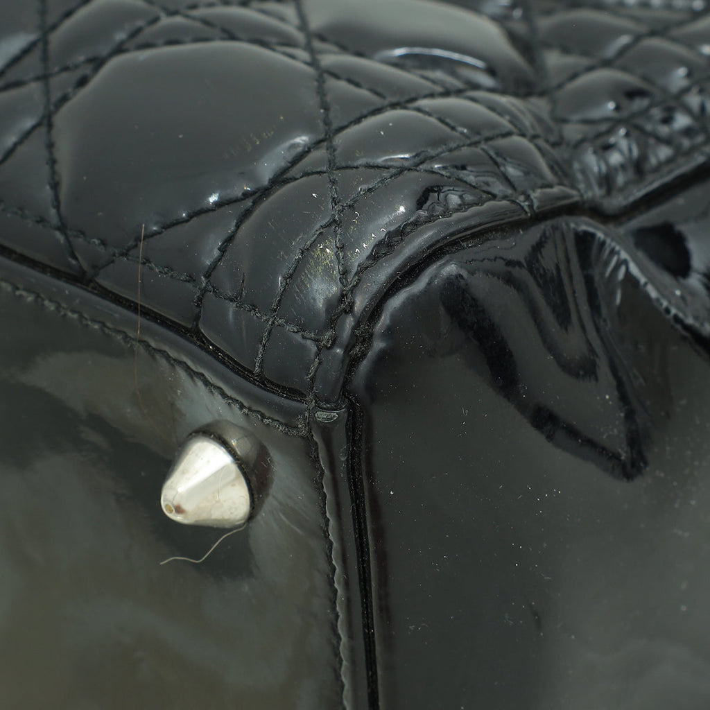 Christian Dior Black Lady Dior Medium Bag