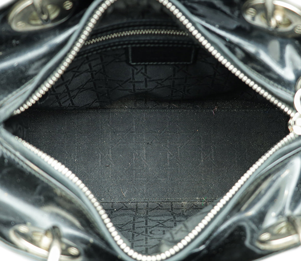 Christian Dior Black Lady Dior Medium Bag