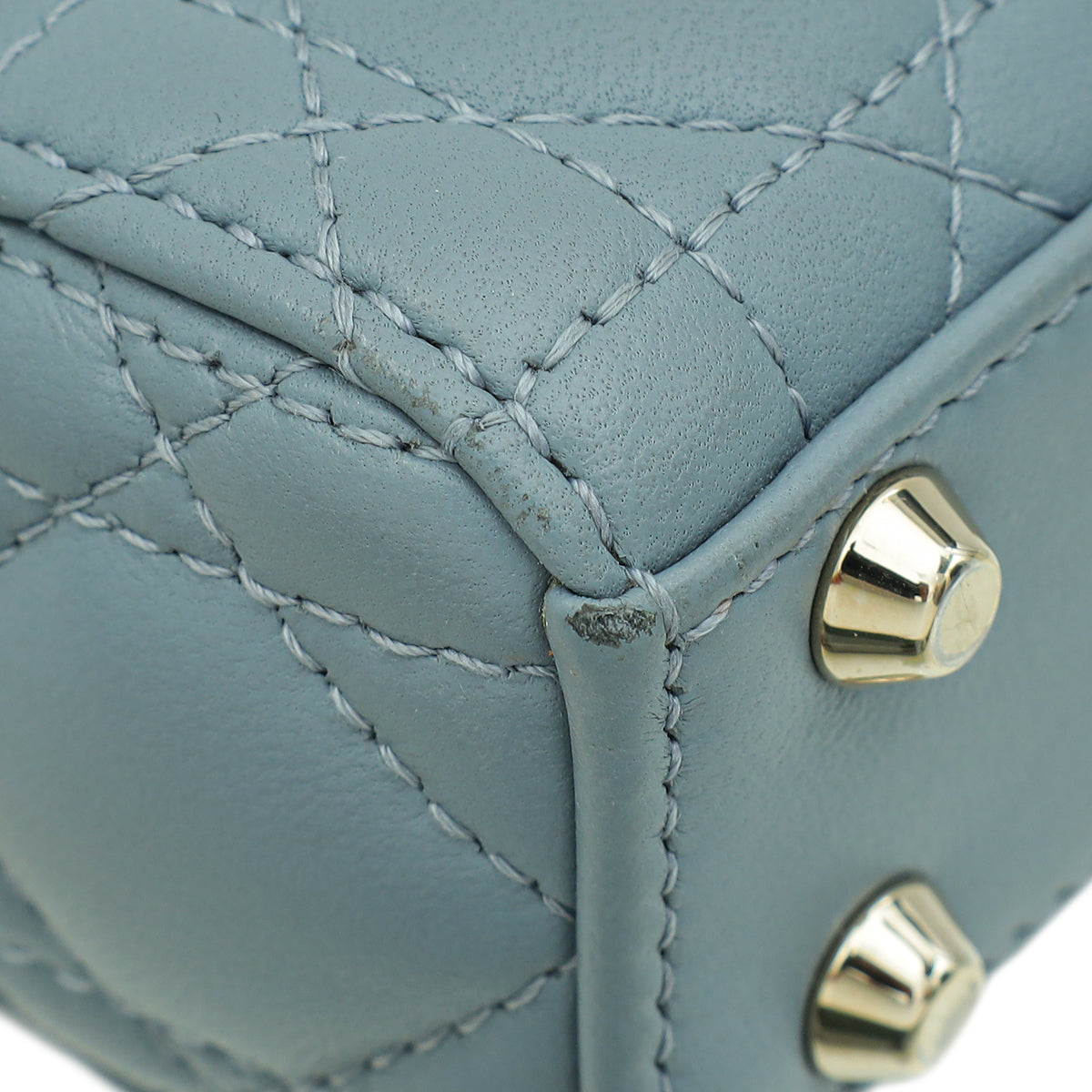 Christian Dior Cloud Blue Lady Dior Micro Bag