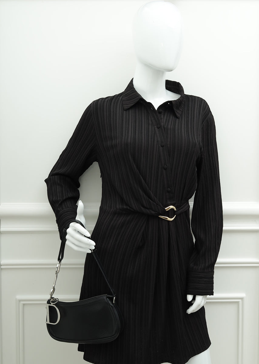 Christian Dior Black Charms Small Shoulder Bag