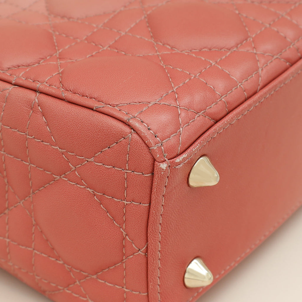 Christian Dior Flamingo Gradient Lady Dior My ABCDior Small Bag