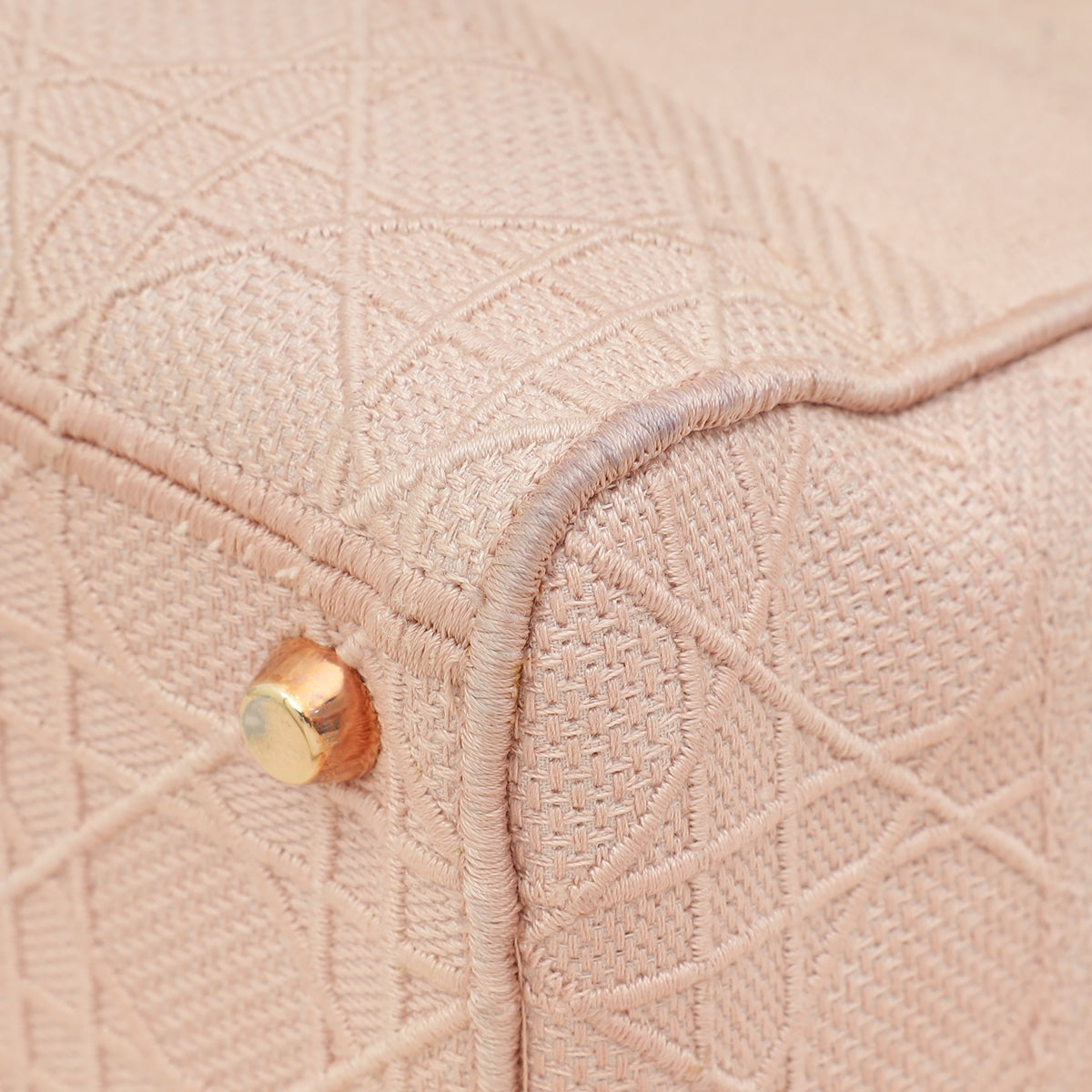 Christian Dior Rosewood Lady D-Lite Cannage Embroidery Medium Bag