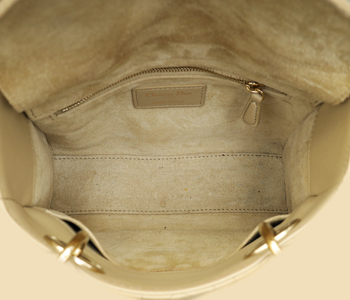 Christian Dior Desert Taupe Lady Dior My ABCDior Small Bag