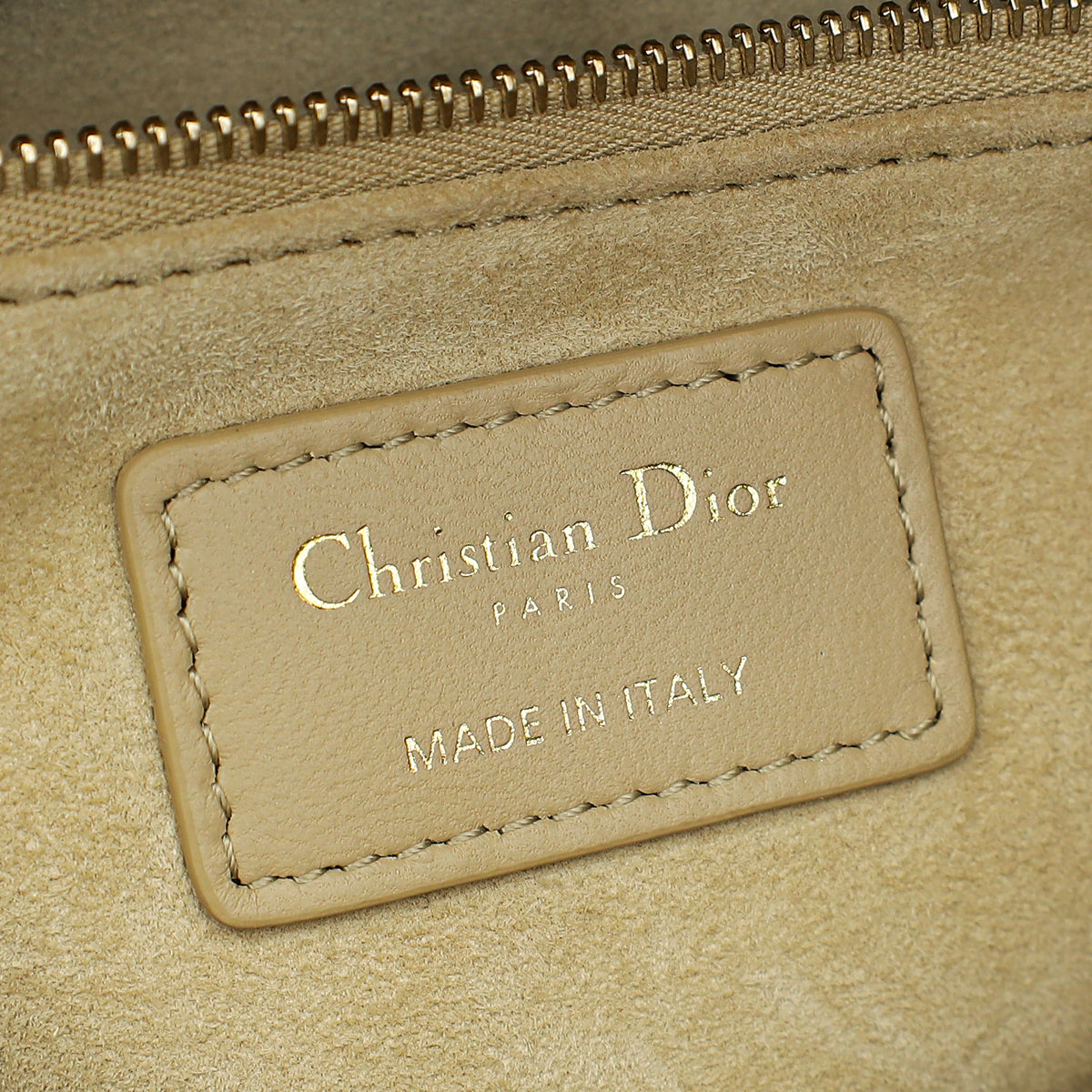 Christian Dior Desert Taupe Lady Dior My ABCDior Small Bag