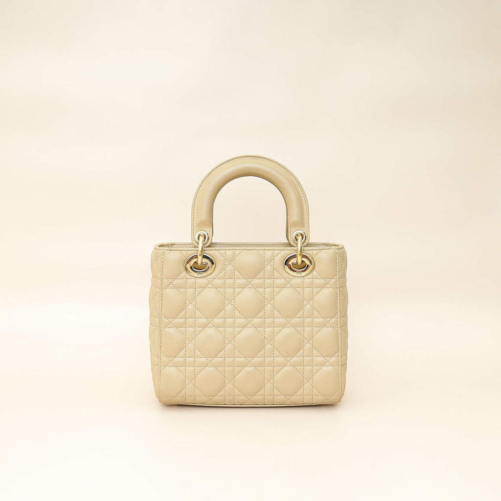 Christian Dior Desert Taupe Lady Dior My ABCDior Small Bag