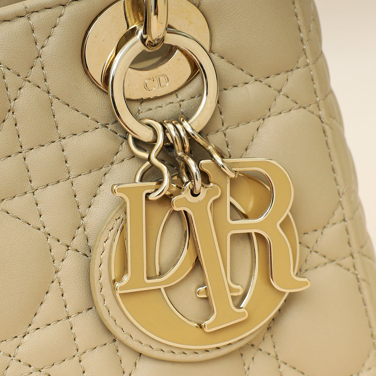 Christian Dior Desert Taupe Lady Dior My ABCDior Small Bag