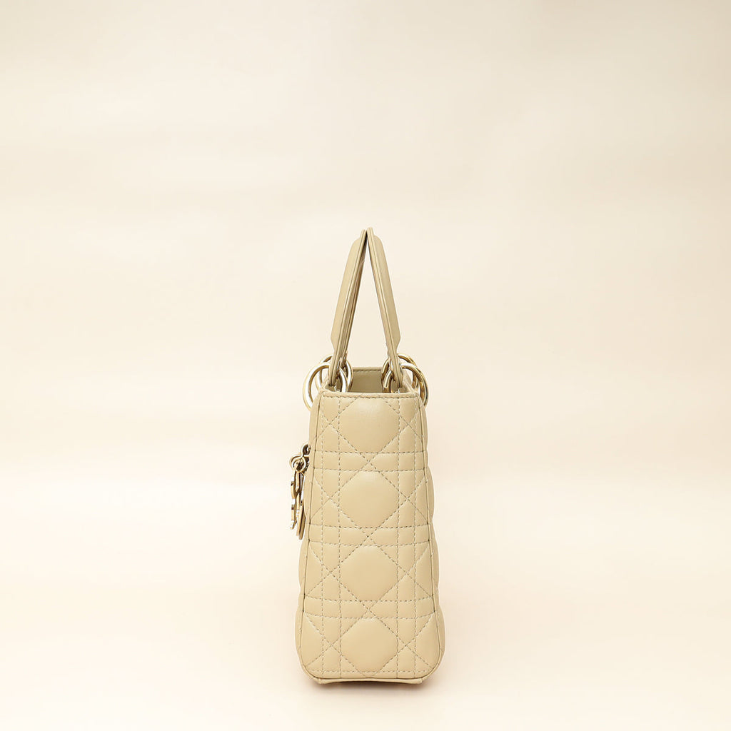 Christian Dior Desert Taupe Lady Dior My ABCDior Small Bag