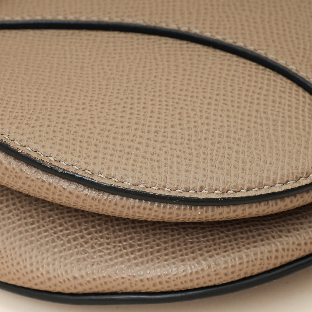 Christian Dior Etoupe Saddle Medium Bag W/ Extra Strap