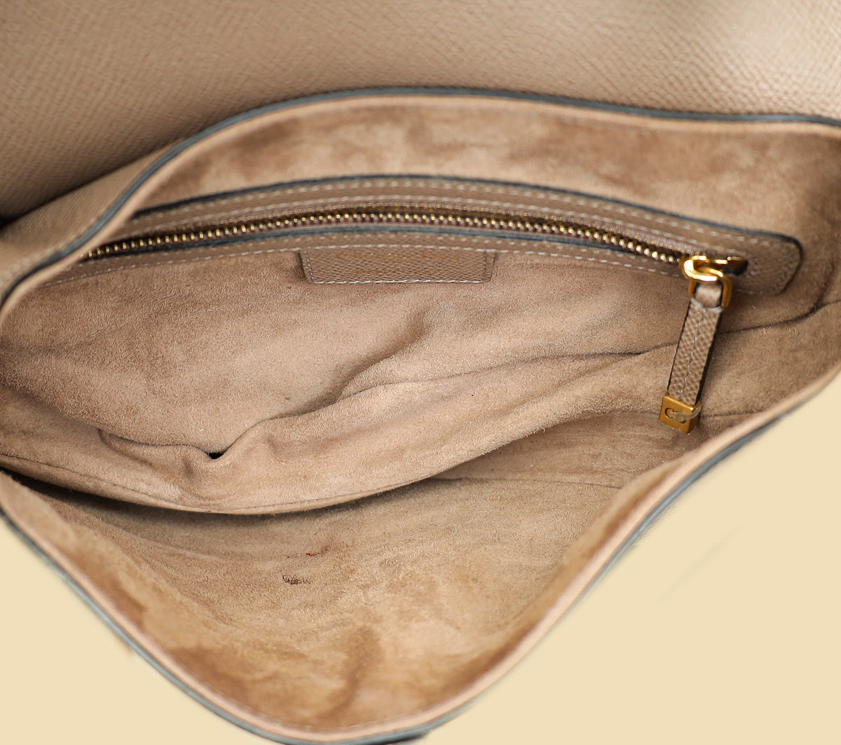 Christian Dior Etoupe Saddle Medium Bag W/ Extra Strap