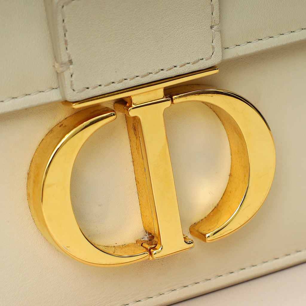 Christian Dior Cream 30 Montaigne Flap Shoulder Bag