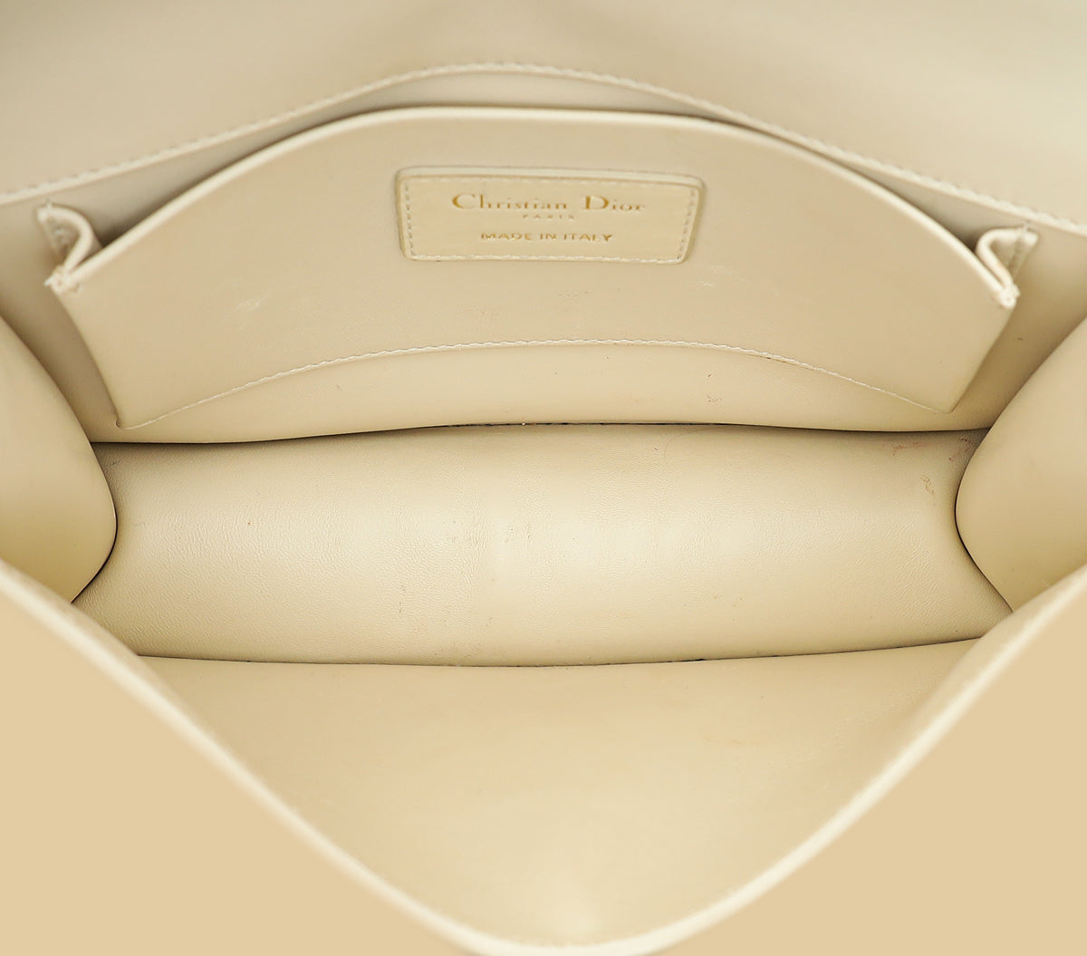 Christian Dior Cream 30 Montaigne Flap Shoulder Bag