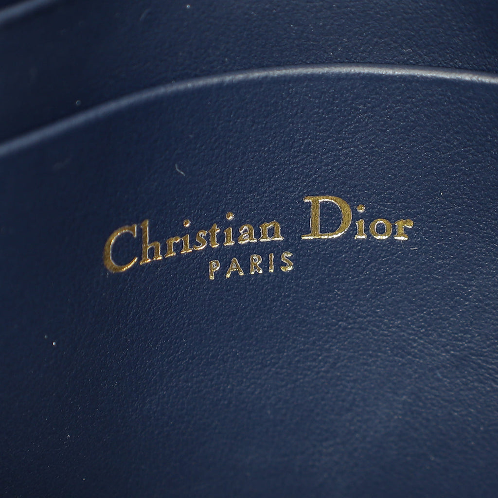 Christian Dior Blue Miss Caro Mini Cannage Denim Shoulder Bag