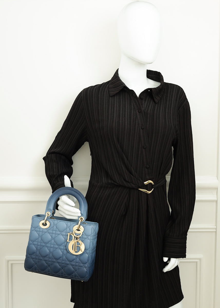 Christian Dior Blue Lady Dior My ABCDior Small Bag