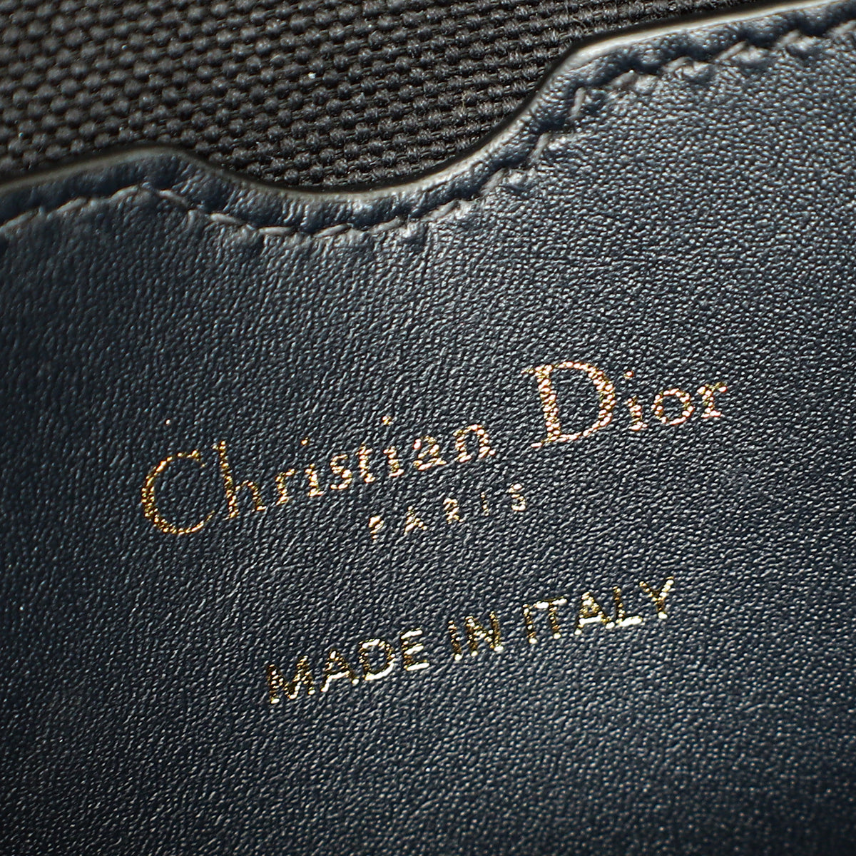 Christian Dior Navy Blue Oblique Bobby East-West Bag