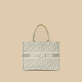 Christian Dior Gray Oblique Book Tote Bag