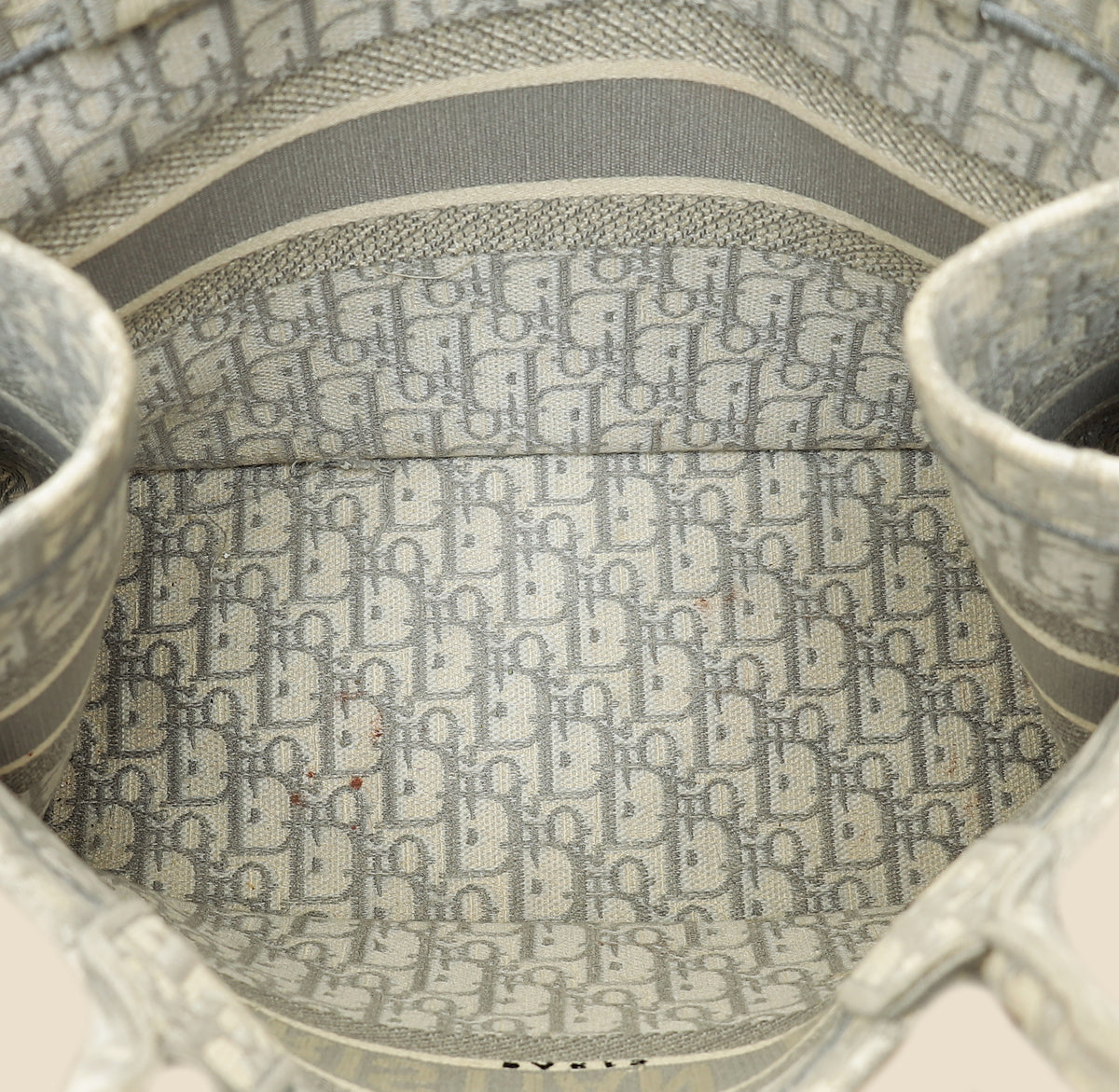 Christian Dior Gray Oblique Book Tote Bag