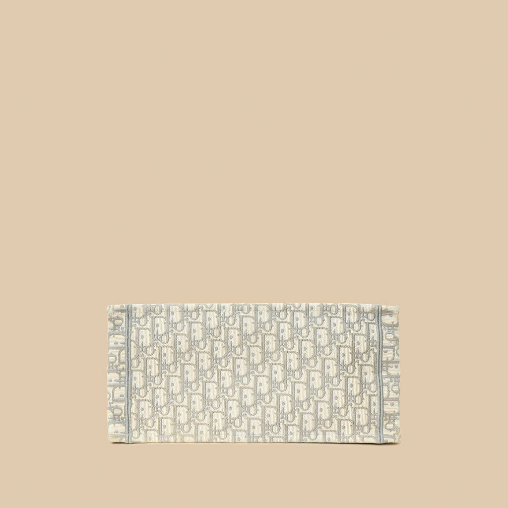Christian Dior Gray Oblique Book Tote Bag