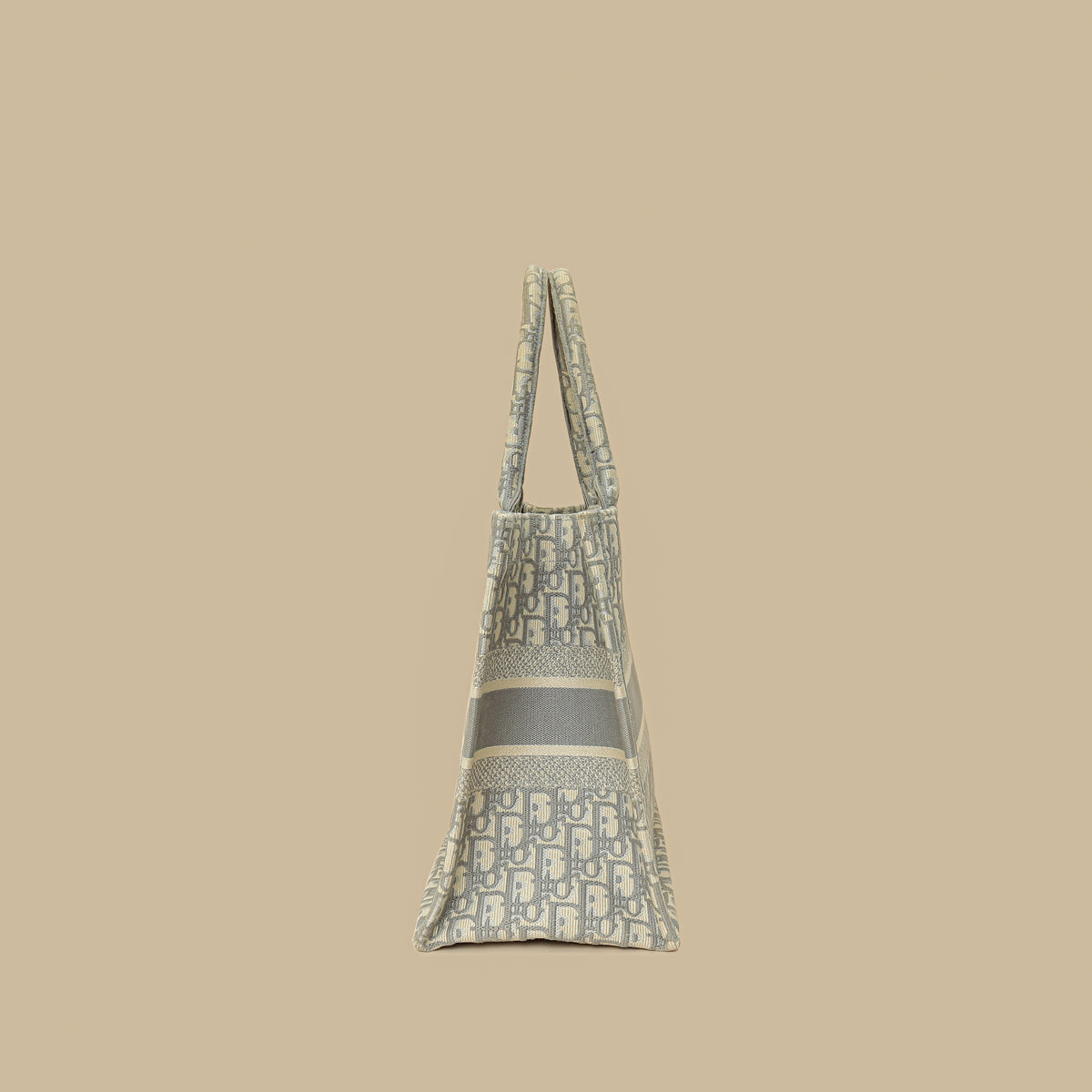 Christian Dior Gray Oblique Book Tote Bag