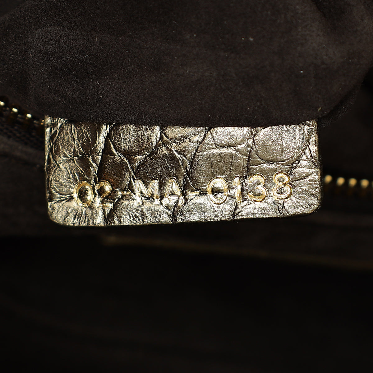 Christian Dior Metallic olive Lady Dior Alligator Mini Chain Bag