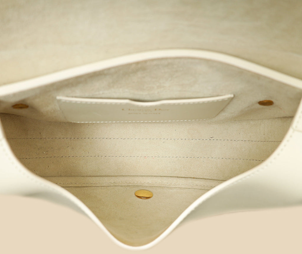 Christian Dior White Bobby Medium Shoulder Bag