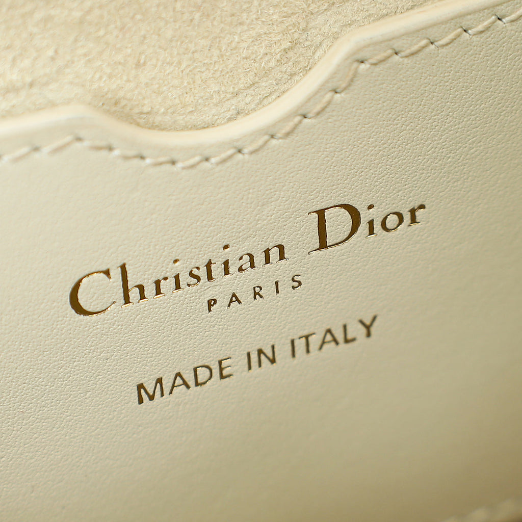 Christian Dior White Bobby Medium Shoulder Bag