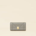 Christian Dior Grey Diorama Wallet On Chain