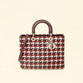 Christian Dior Multicolor Woven Lady Dior Large Bag