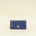 Christian Dior Dark Blue Diorama Wallet On Chain