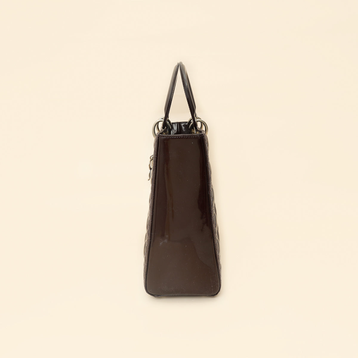 Christian Dior Chocolate Lady Dior Large Bag