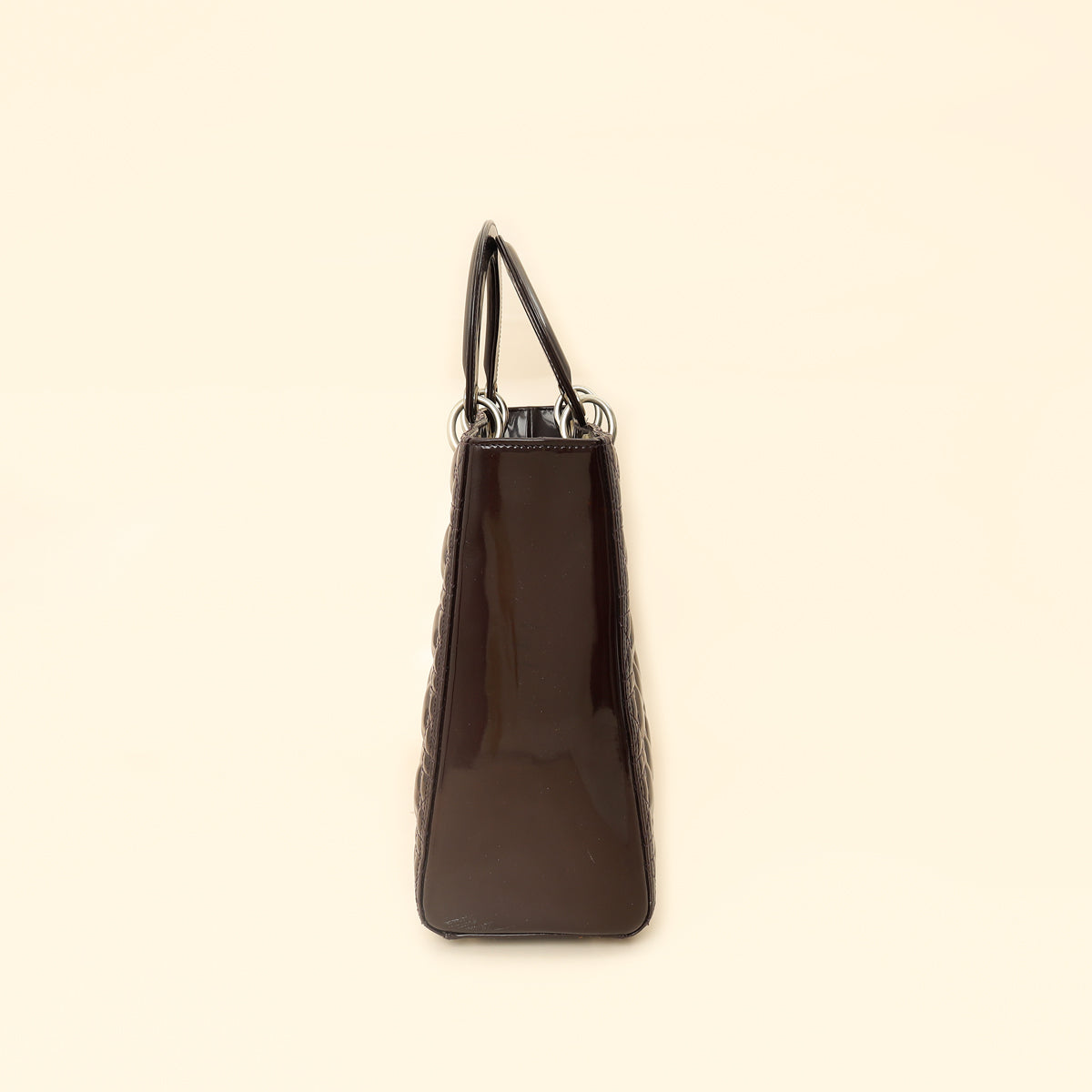 Christian Dior Chocolate Lady Dior Large Bag