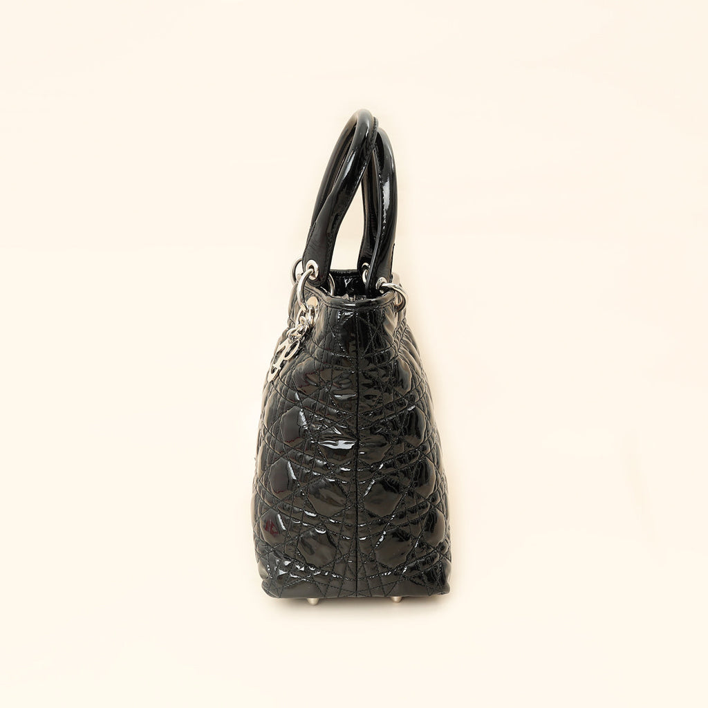 Christian Dior Black Cannage Soft Tote Bag