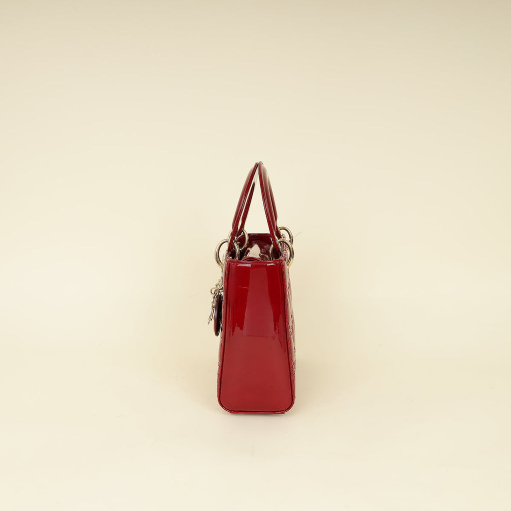 Christian Dior Red Lady Dior Small Bag