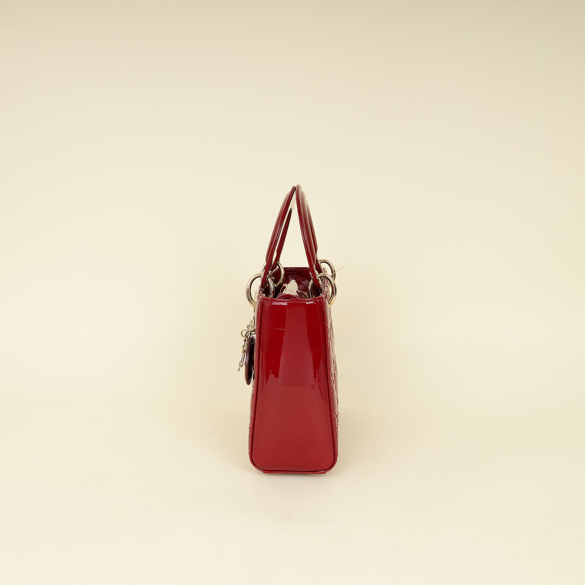 Christian Dior Red Lady Dior Small Bag