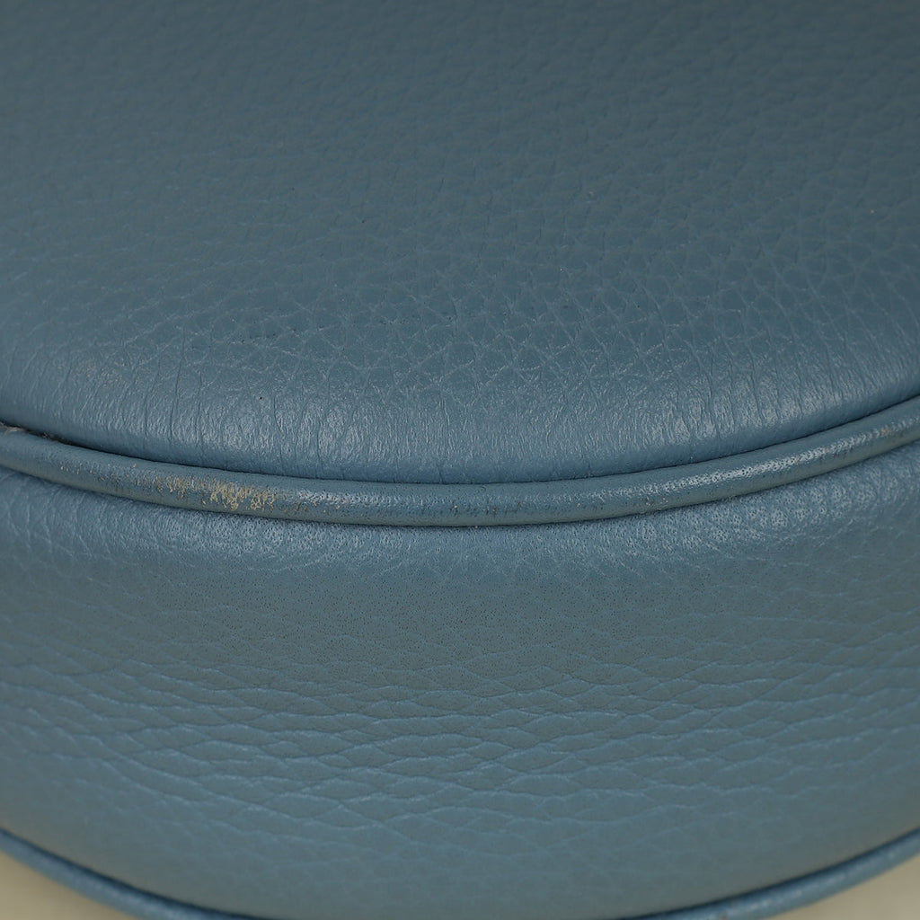 Christian Dior Blue x Shawn Stussy 2020 Logo Print Saddle Bag