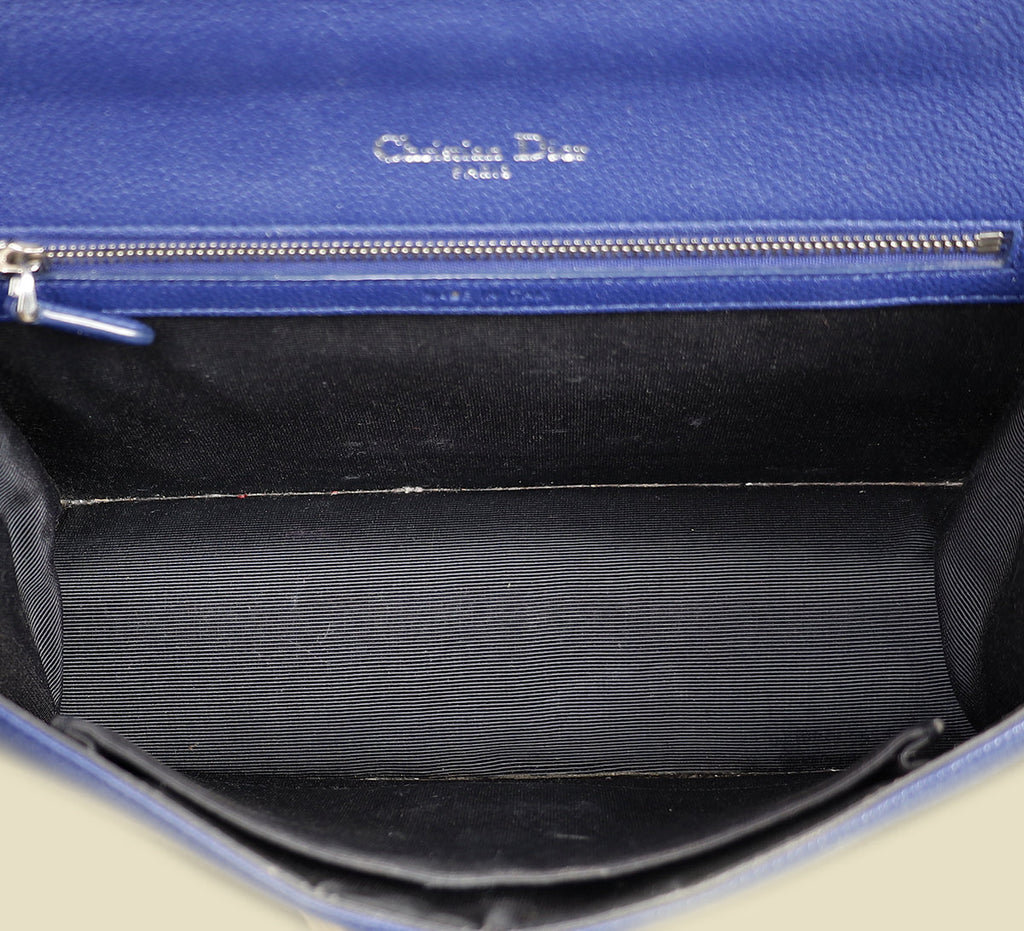Christian Dior Blue Diorama Flap Shoulder Bag