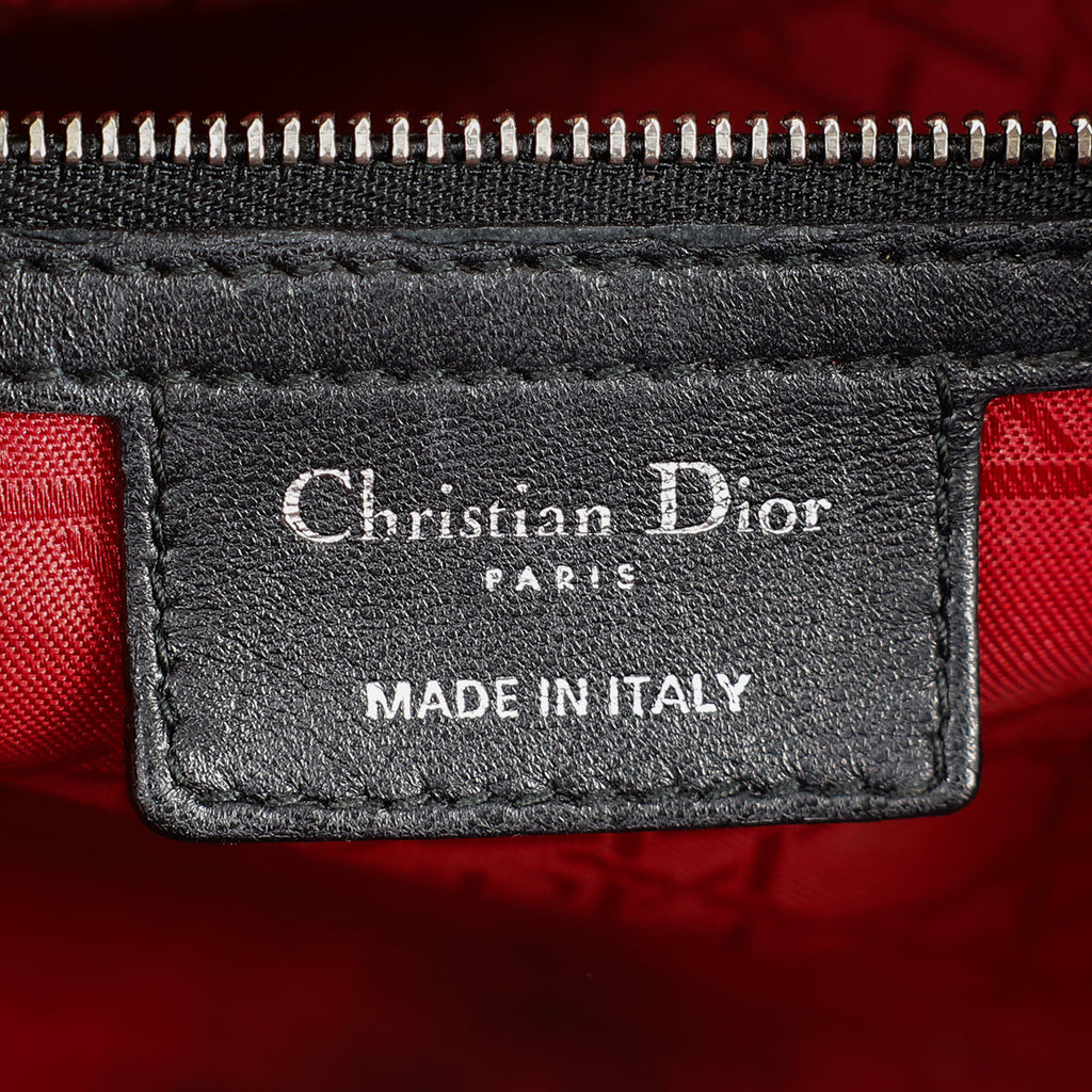 Christian Dior Black Lady Dior Large Bag