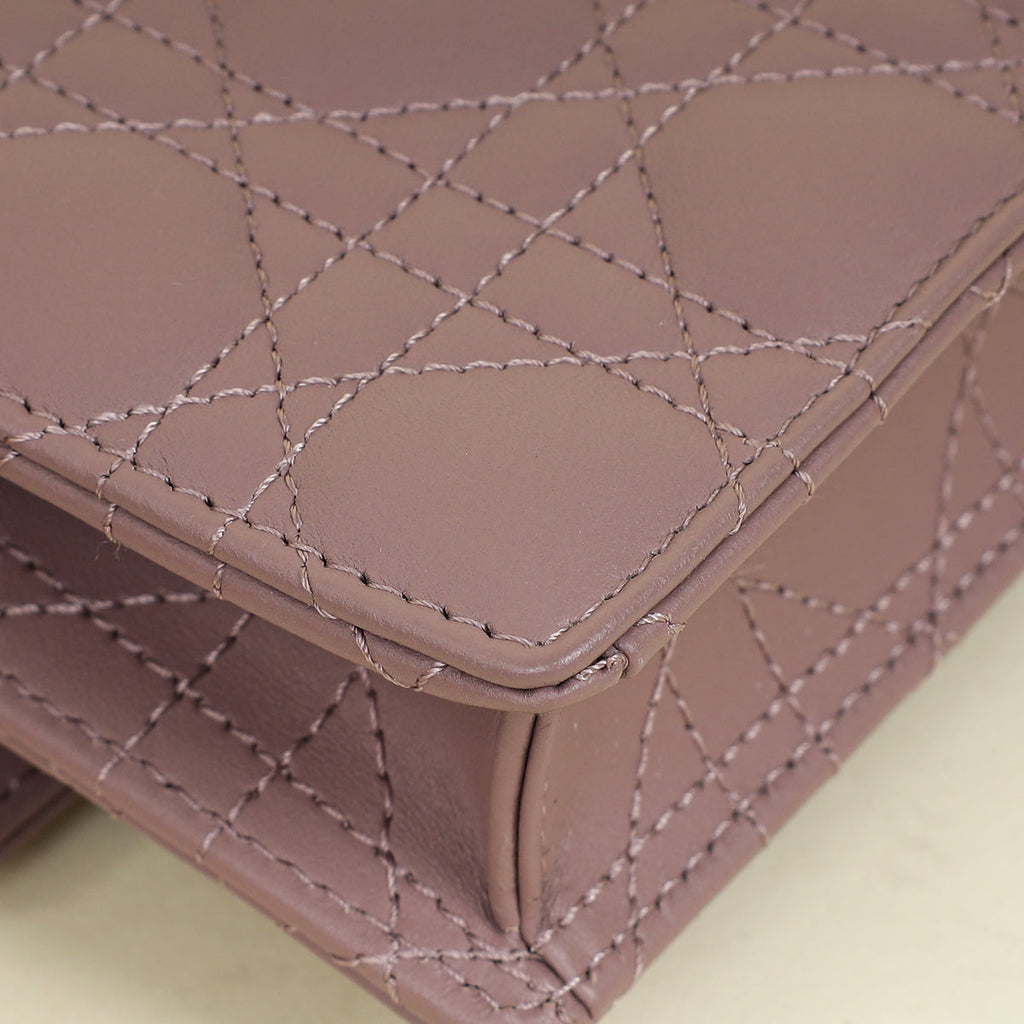 Christian Dior Plum My Dior Daily Pouch with Chain