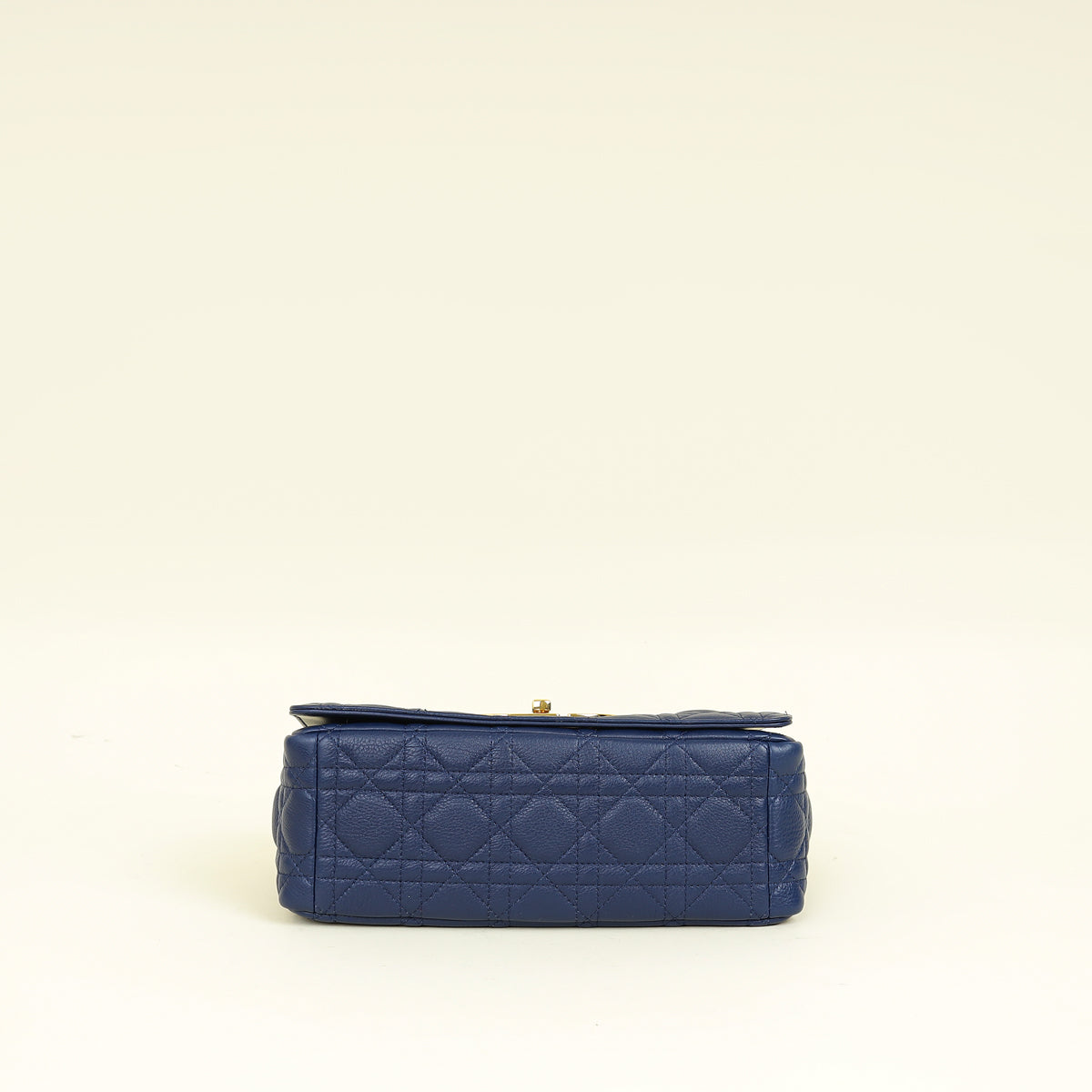 Christian Dior Royal Blue Caro Cannage Flap Medium Bag