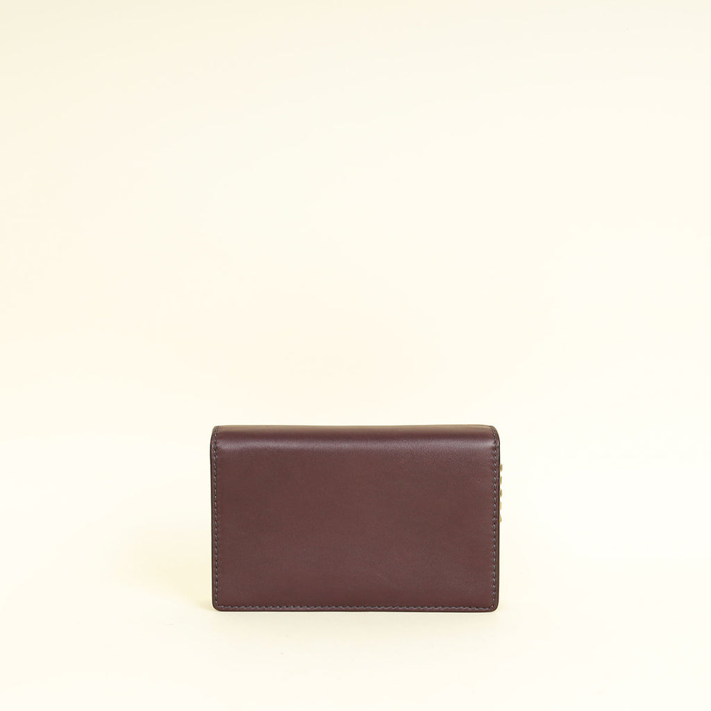 Christian Dior Burgundy J'Adior Wallet on Chain