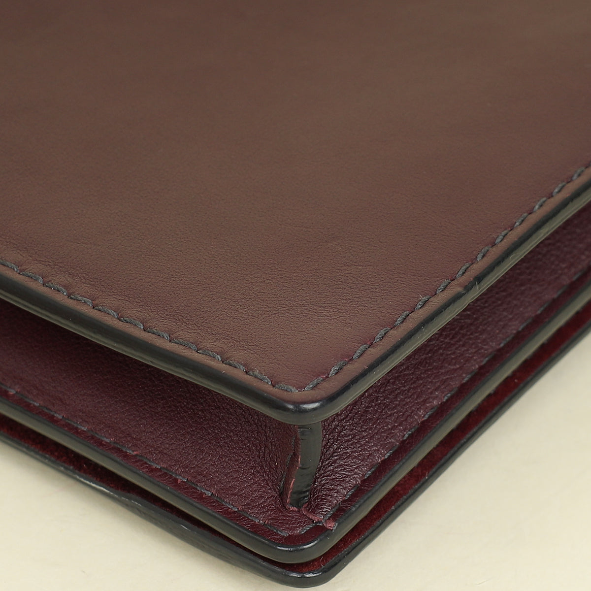 Christian Dior Burgundy J'Adior Wallet on Chain