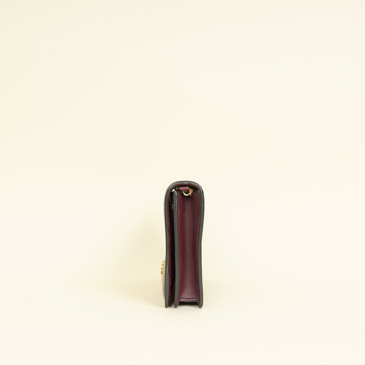 Christian Dior Burgundy J'Adior Wallet on Chain