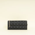 Christian Dior Black Lady Dior Convertible Chain Clutch