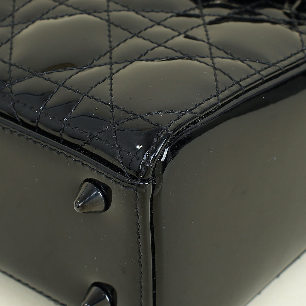 Christian Dior Black Lady Dior Small Bag